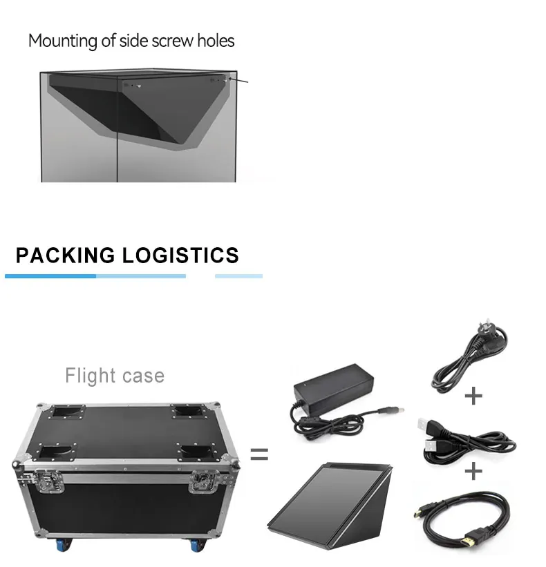 7 Inch Air Imaging Touch Embedded Holographic Projection Display