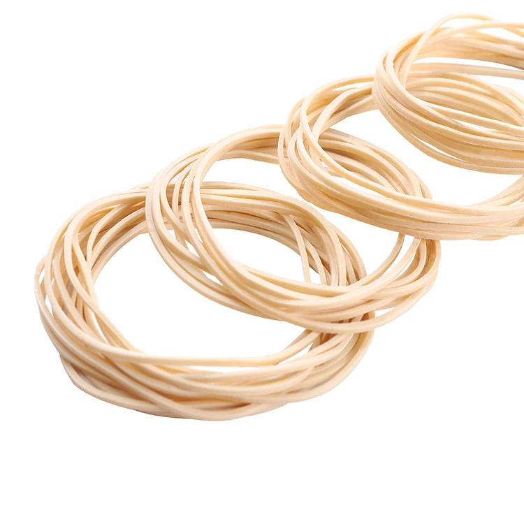 Hot Sale beige color elastic natural rubber band for bundling vegetable
