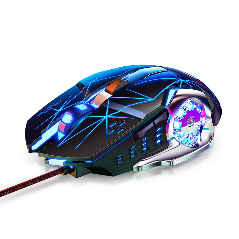 Wholesale Colorful luminescent mute smooth mouse G15 mechanical  wired rgb gaming mouse for PC