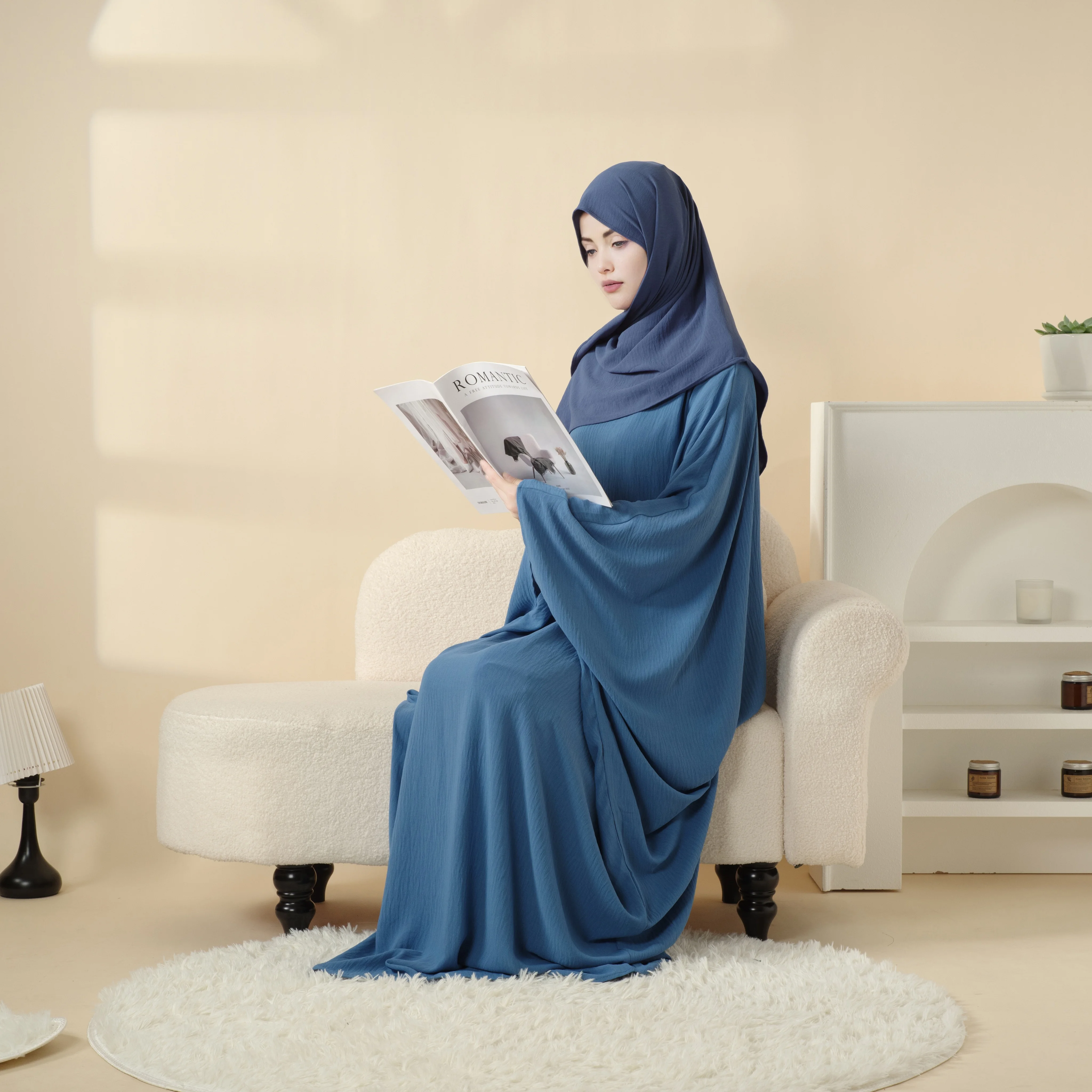 Оптовая продажа разноцветное мусульманское Молитвенное платье Jilbab Dubai Abaya новое дизайнерское женское макси в хиджабе длинное Khimar Full Ramadan Niqab