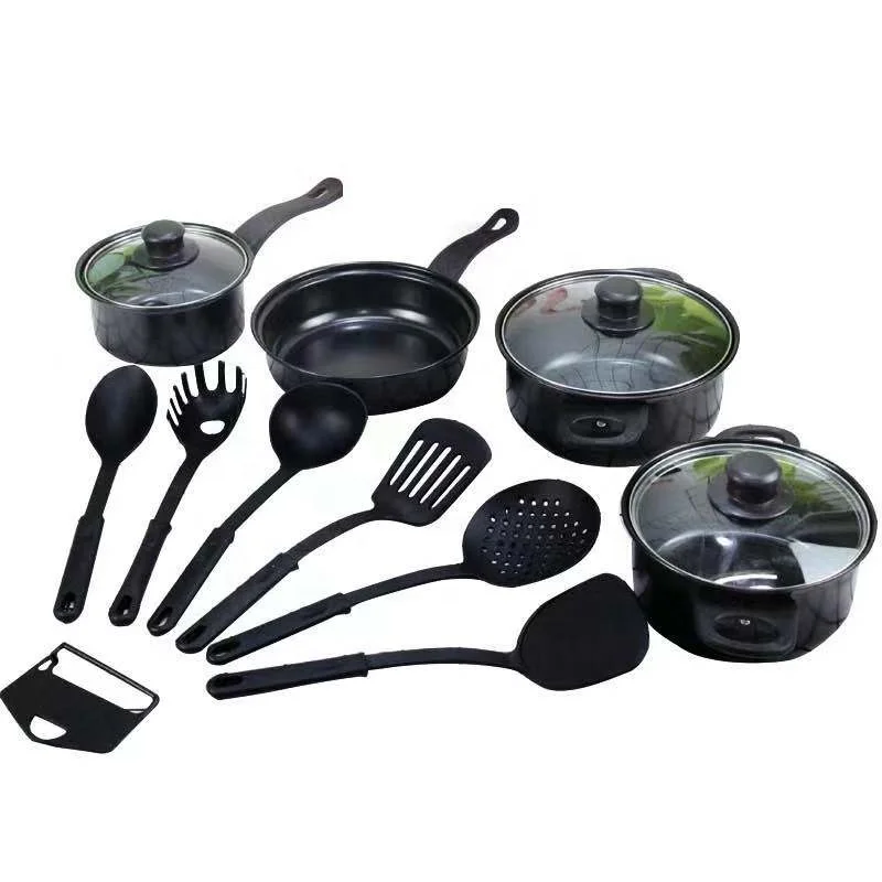 Amazon Non-Stick Cookware Set Pots Pans and Utensils - 13-Piece