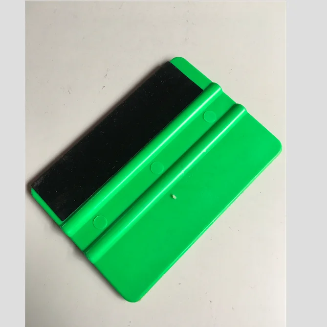 Стеклянная автомобильная пленка с 2 мм войлочными виниловыми аппликаторами, скребок, пластиковая оберточная пленка с войлочным инструментом