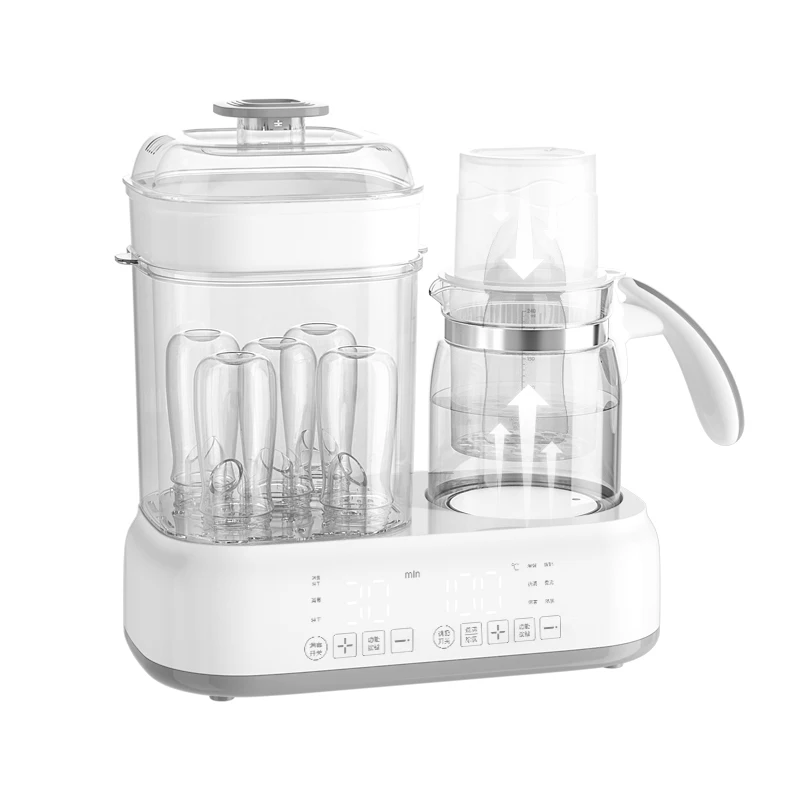 Factory Sales 2 in 1 Breast Milk Frost Baby Milk Bottle Warmer Sterilizer Dryer With Electric Glass Pot
