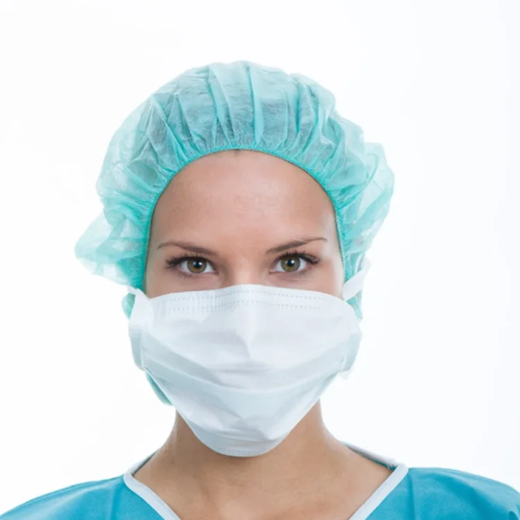 Disposable Non Woven Bouffant Head Cover Strip PP Clip Cap Medical restaurant Hair Net Strip Mob Cap