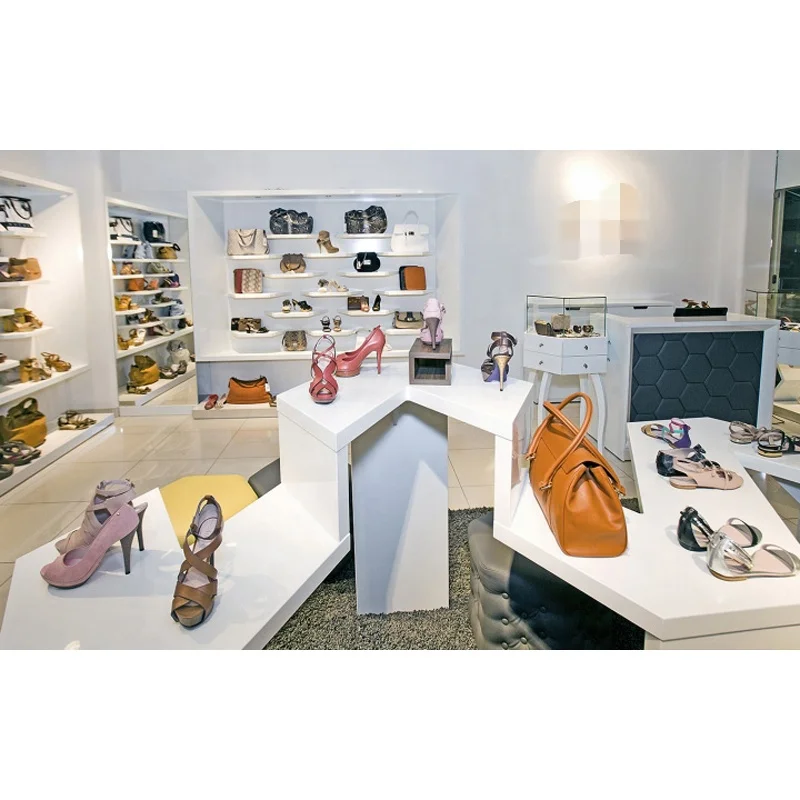 LUX Design Luxury Style Shoes Store Fitout,Shoes Shop Interior,Store Rack For Store