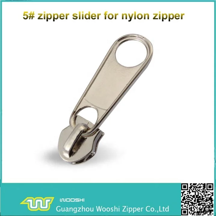  Slider large highly polished zipper metal slider with Zipper for garment