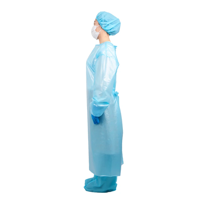 Waterproof Disposable Isolation Gown Lab Coveralls Lightweight Workwear Disposable Isolation Apron
