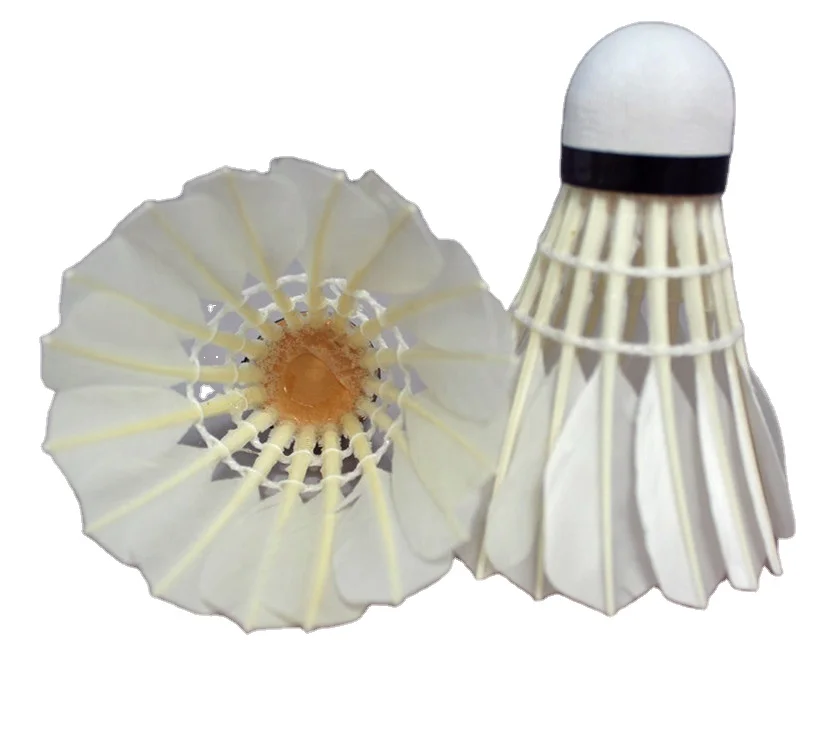Goose Feather Badminton Ball/Shuttlecocks Customized Logo