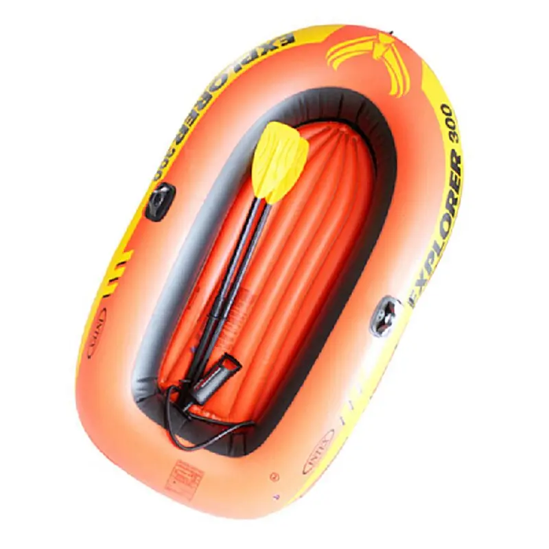 INTEX-58332 Foldable Pvc Inflatable Boat  Orange Boat Inflatable Fishing Boat