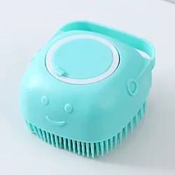 High Quality Skin Care Tool Exfoliating Body Scrubber with Soap Dispenser Silicone Soft Bath Shower Massage  Brush