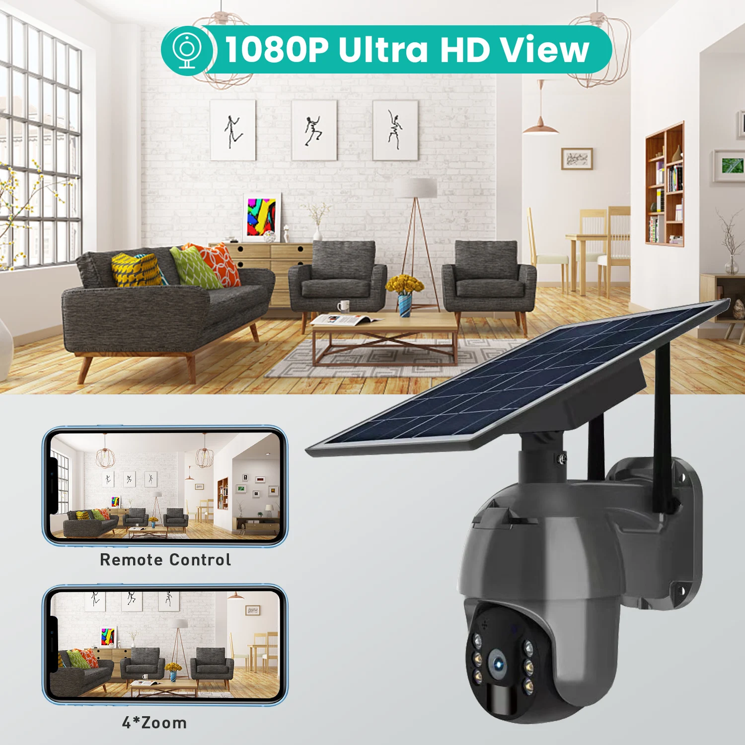 High Quality 1080p 4G 2mp Hd SD Card Cctv Cam with PIR Video Wifi Battery Powered auto tracking Outdoor Ip Solar Camera