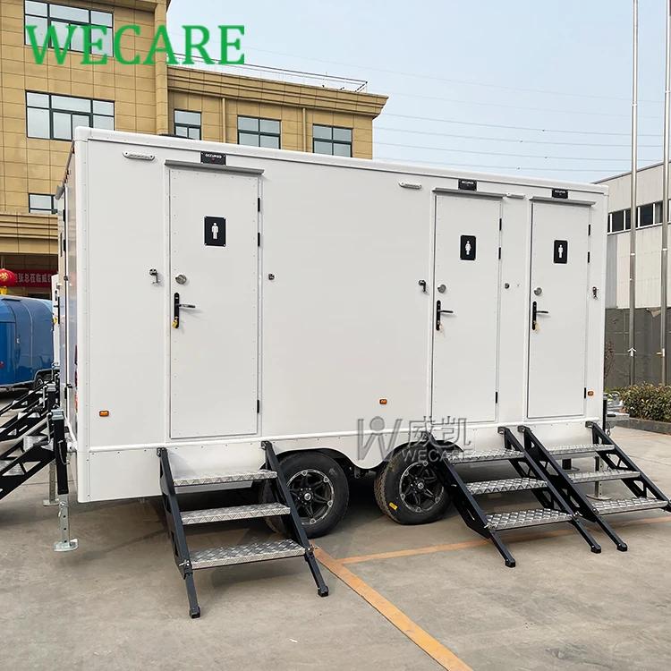 Wecare street vip мобильный роскошный портативный Душ туалет прицеп открытый производители