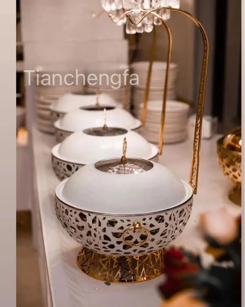 Factory Price Food Warmer For Wedding Party Commercial Catering Equipment Chafing Dishes Hotel Heating Food Chefing Dish