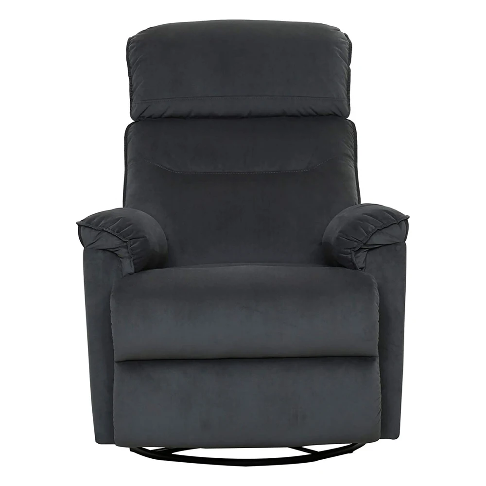 super-comfy tufted sofa fabric 360 degree swivel push back recliner sofa