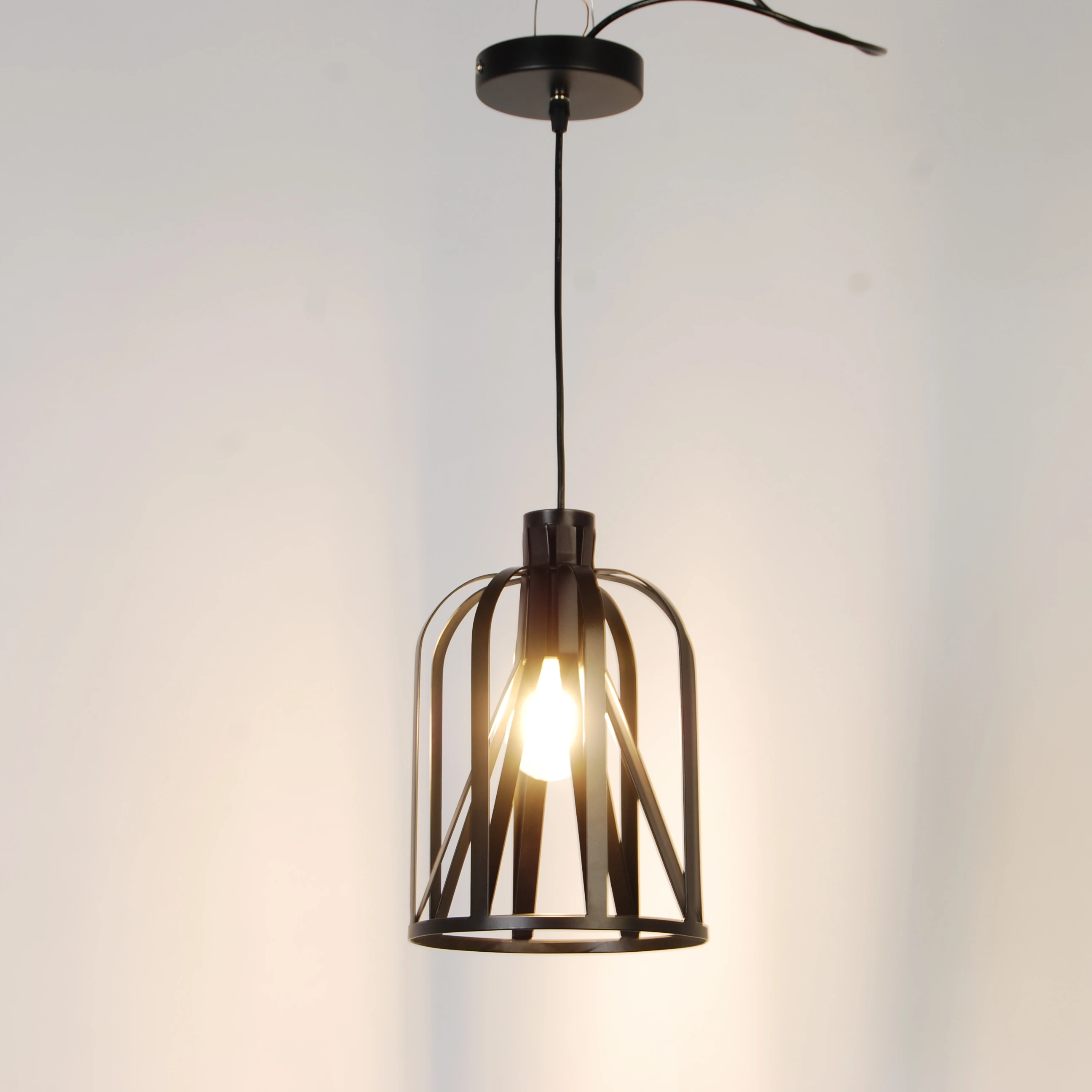 UL Pendant Lamp With ETL Certificate Pendant E26 Bulb Light Metal Black