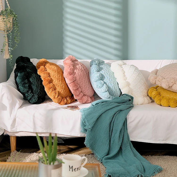 Hot Selling Latest Design Pure Color Pillow Custom Kawaii Flowers Plush Pillow Sunflower