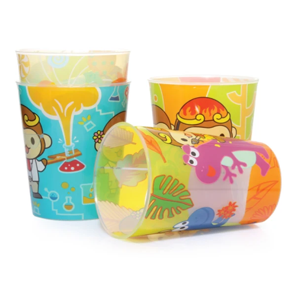
China Manufacturer Bpa free PP plastic tumbler water cup for Promotion or Toddler Feeding 300ML 