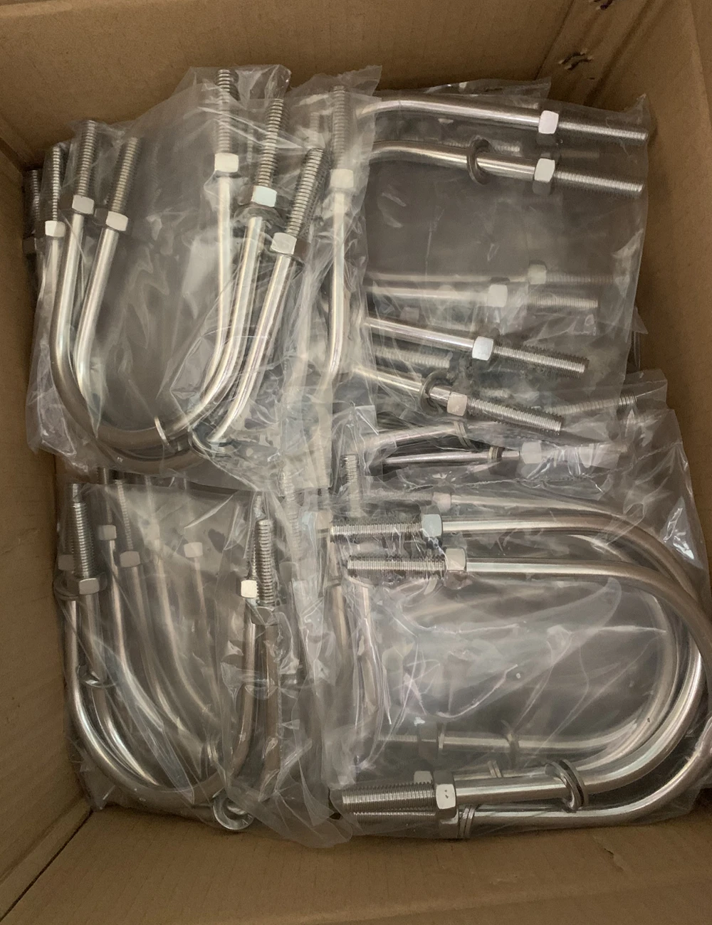 Stainless steel rigging hardware U bolt with security protection