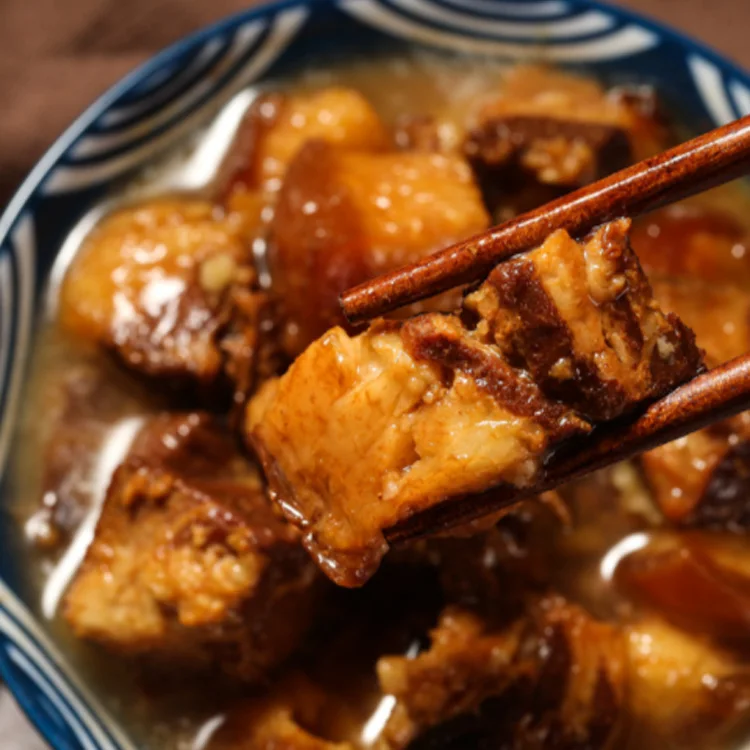 Новый продукт, китайская консервированная пища, портативные блюда из жареной свинины