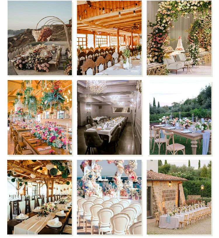 Wholesale parties buffet table home dining room large luxury old pine wood wedding dining tables