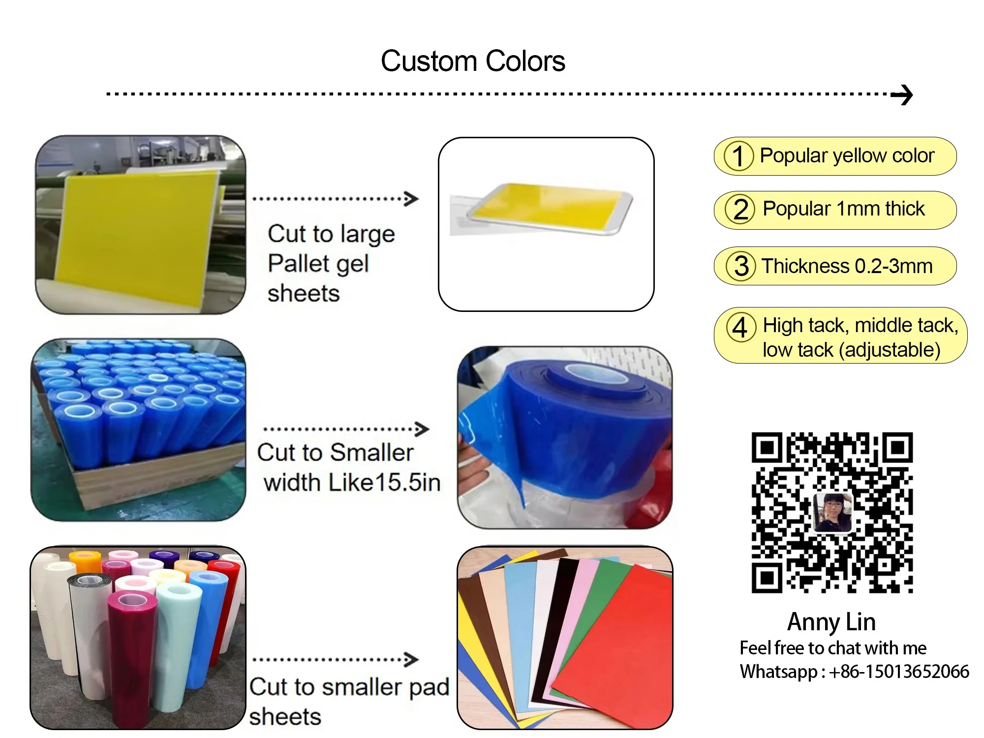 Silicone Thin Rubber Sheet Self Adhesive Non slip Rubber Pad 1mm Semi-removable Sheets Pre Cut Anti slip Nano Suction Sheet