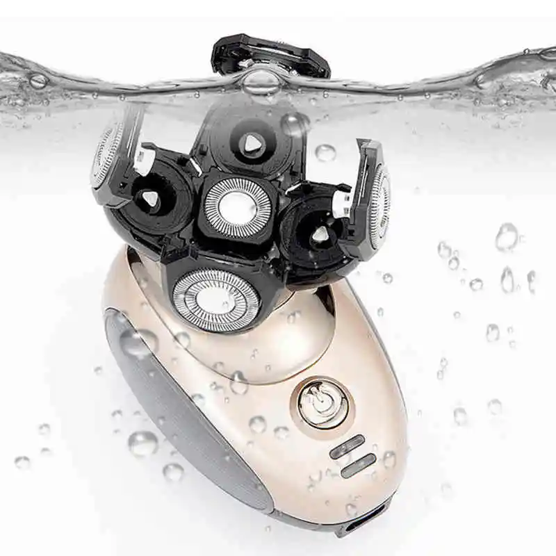 Portable travelling facial clean rotary razor waterproof mini electric mens shaver