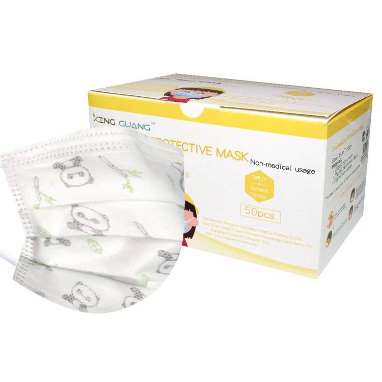 Хорошо Продаем новый тип плоская Нетканая и расплавленная выдувная ткань одноразовая 3 слойная маска для детей