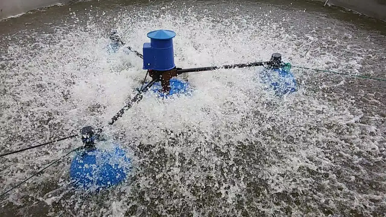 1.5KW 2HP FUTI agricultural equipment LONG ARM IMPELLER AERATOR FOR FISH SHRIMP POND