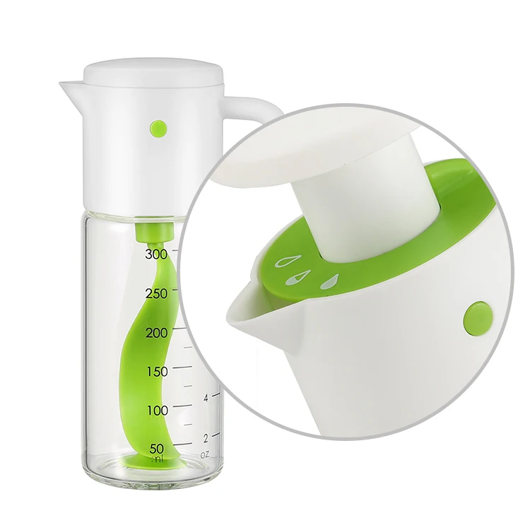 Kitchen use bottles Cooking tools Factory direct sale Press-Mixer salad dressing shaker with glass jar all for kitchen