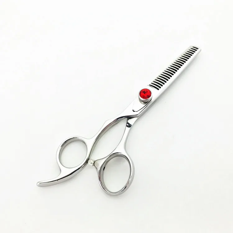 5.5 inch left hand handed hair thinning shears scissors LJS07TE professional 440c jewels screw salon teeth cobalt cut