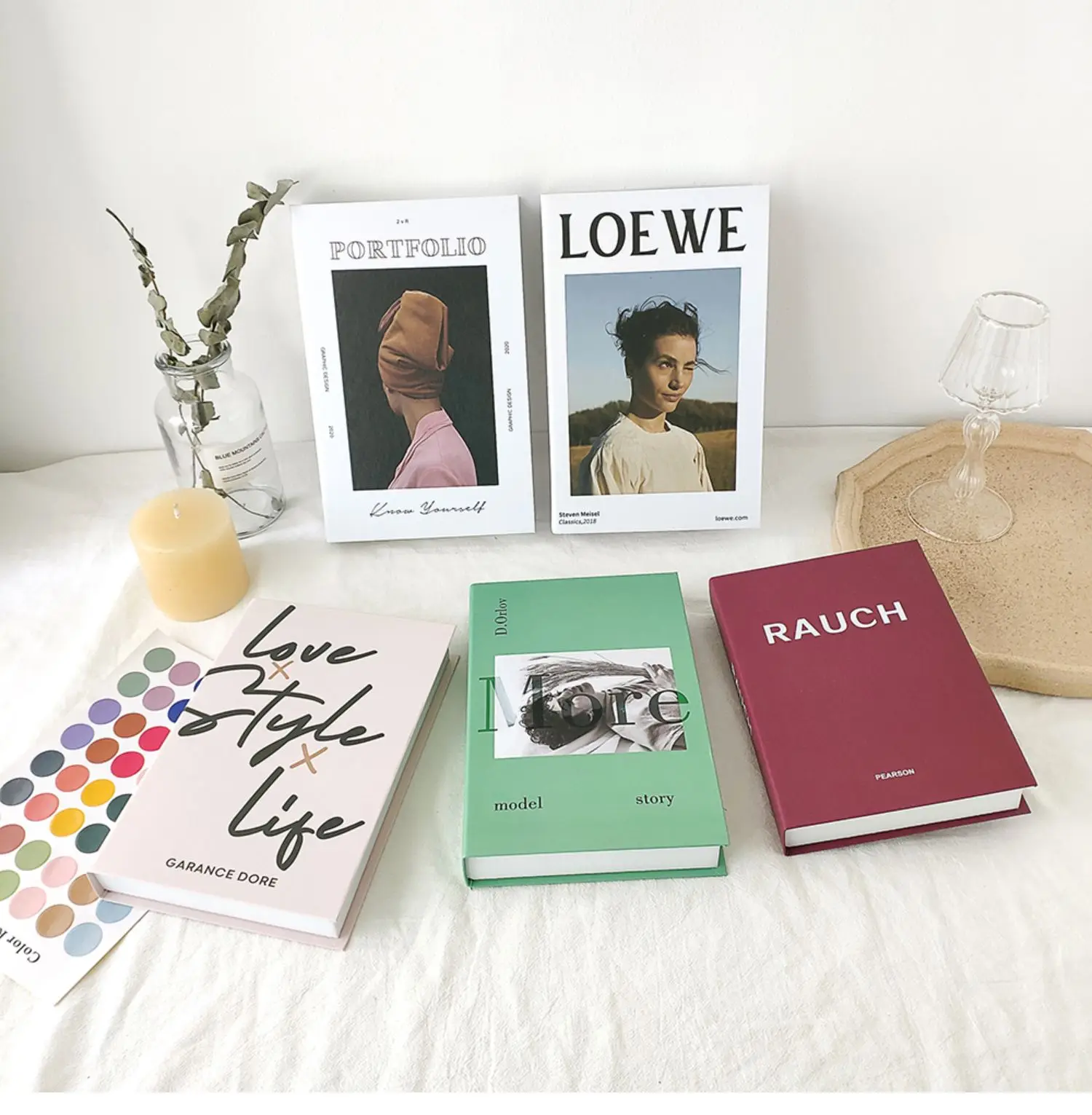 custom porcelain decor books decorative books cushion  decorations gold books