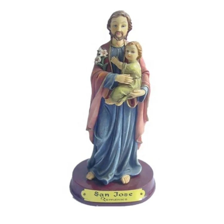 5 INCH San Jose Resin crystal Religious statue