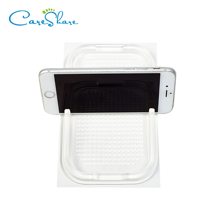 
Customized ODM OEM silicone car anti slip phone sticky pad mat 