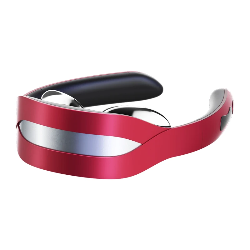 2024 health care foldable portable remote smart low frequency pulse therapy deep massage neck massager for cervical pain relieve