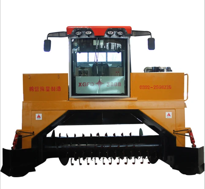 Современная машина для компостного Тернера Crwaler, машина для производства куриного навоза, компостная машина