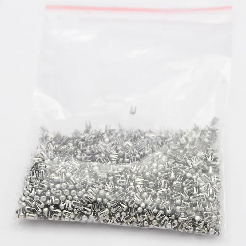 500pcs/Bag Garment Nailed Beads Machine Accessories  Silver Spikes Rivet Metal Four Claw Nails For Pearl Machine