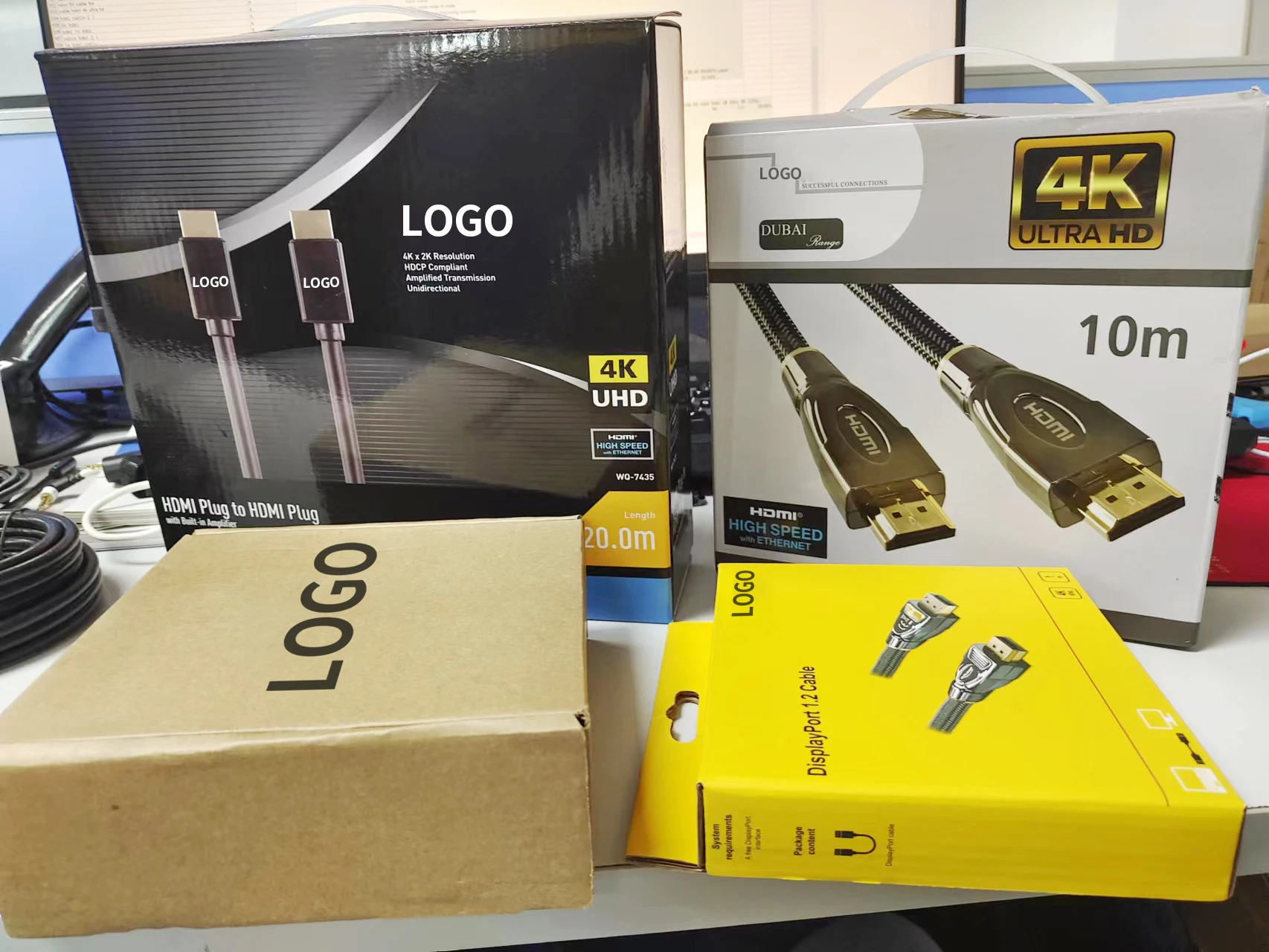 OEM Products Packaging Armored Metal HD Video 10K 48gbps 60hz Cord Cavo 10m 3m 25ft 15m 25m 5m 2m 1m 4K Cable A Hdmi 4 k