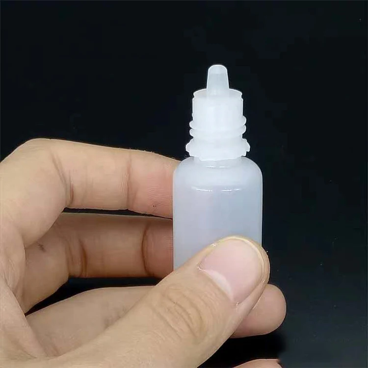 White Pe Plastic Eye Drops Container Dropper 5ml 10ml Medical Squeeze Bottle