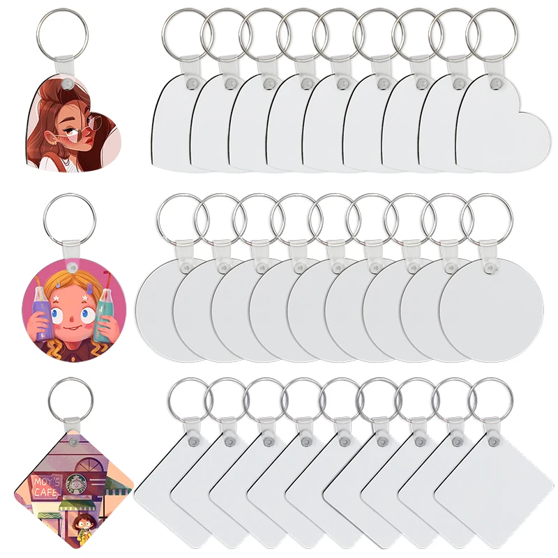 sublimation blank mdf heat press keychain keychains to sublimate