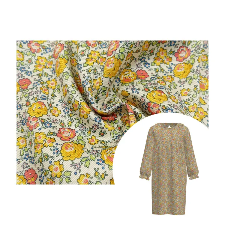 MIZUDA Woven Stretch Cavalry Twill Fabric Cotton Tencel Printed Custom Color Free Sample