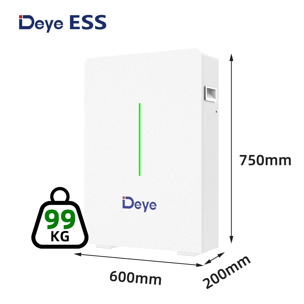 Deye ESS RW-F10.6 купить 208ah lifepo4 литиевая солнечная домашняя настенная батарея для хранения ценовой контейнер