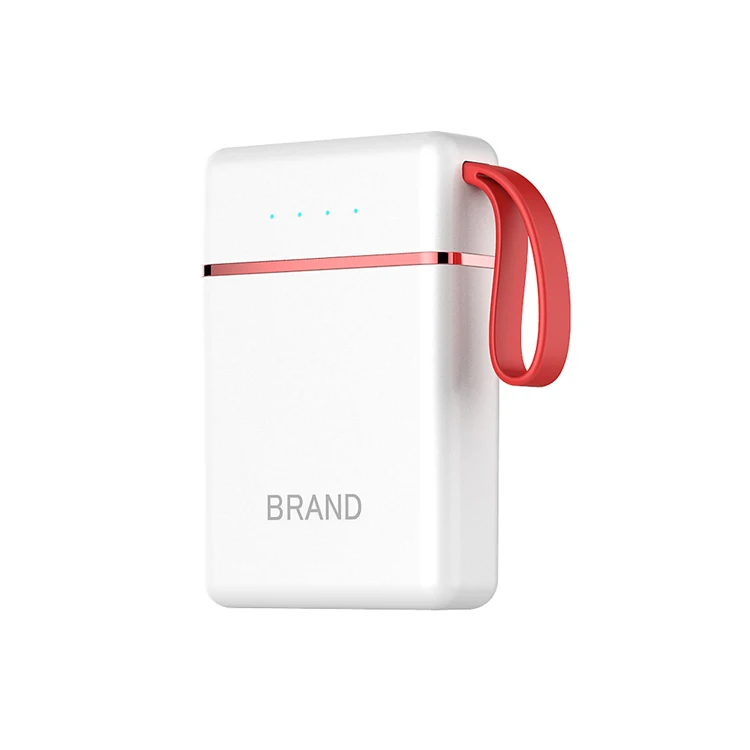 2021 portable pocket dual usb 10000mah polymer battery mobile power bank 5v 2a for