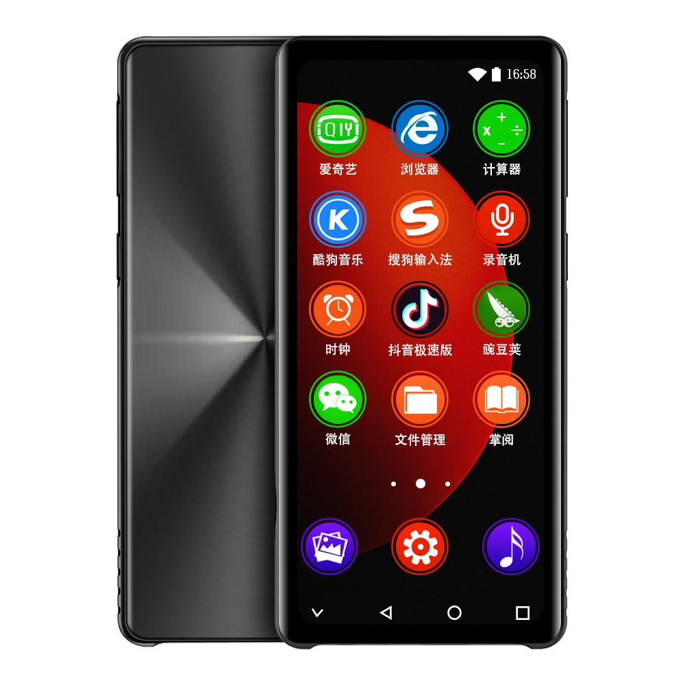 NEW M18 Android MP3 MP4 Player WiFi Version Bluetooth5.0 Touch Screen with Copy Paste Function,FM,E-book,Recorder,Video