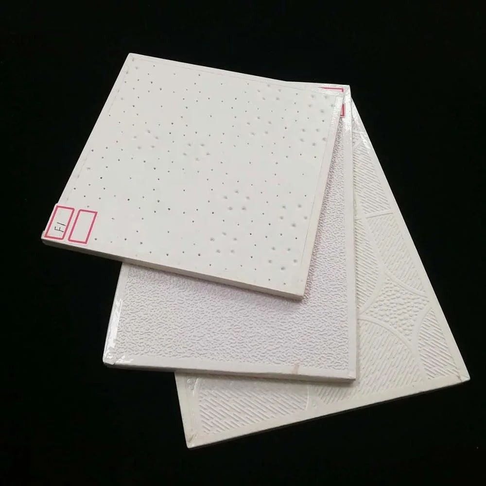 600x600x7mm PVC Laminated Gypsum Ceiling Board/PVC film for gysum board