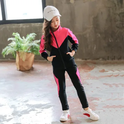 Children clothing High quality casual sports children  clothes set autumn clothing cotton for girls teenage girls clothes