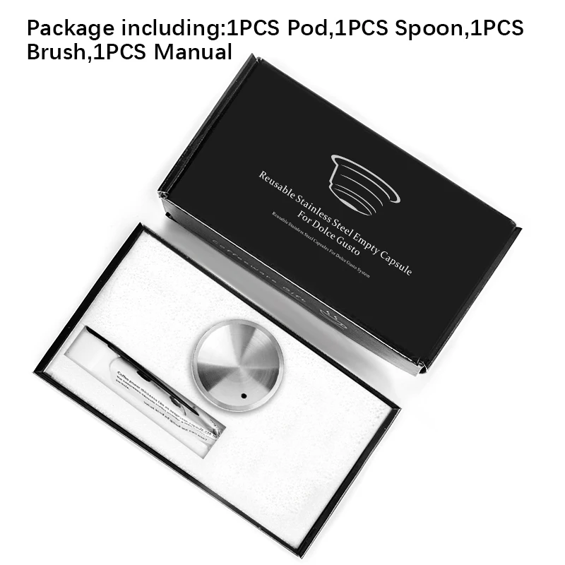 1 Pod Wareset Cafetera Baratas Refillable Portable Coffee Vuse Refill Inox Rechargeable Capsules Compatible With Dolce Gusto