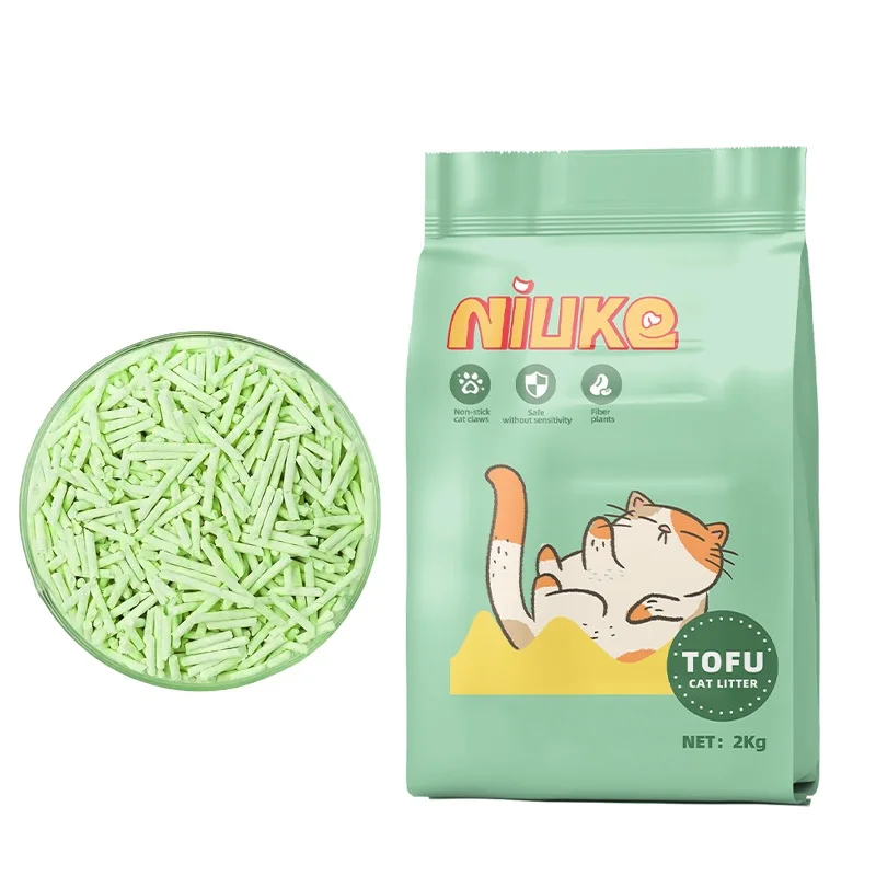 Tofu Cat Litter Manufacturer Wholesale Pet Supplies Dust Free Natural Strong Clumping  kitty Litter