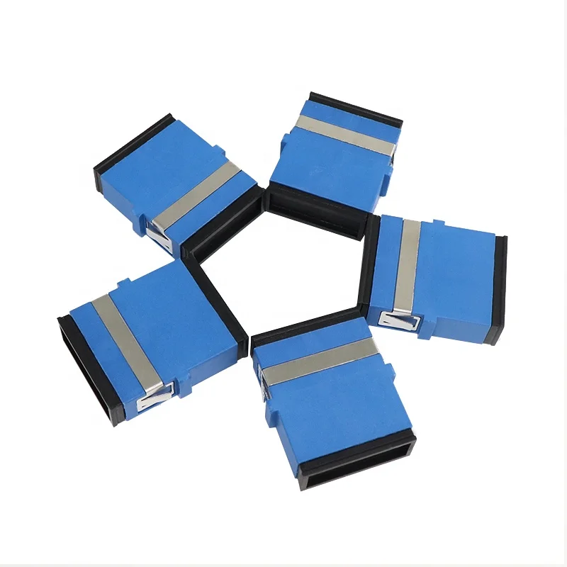 Flangeless Multimode Om3 Aqua Simplex Sc Fiber Optic Coupler