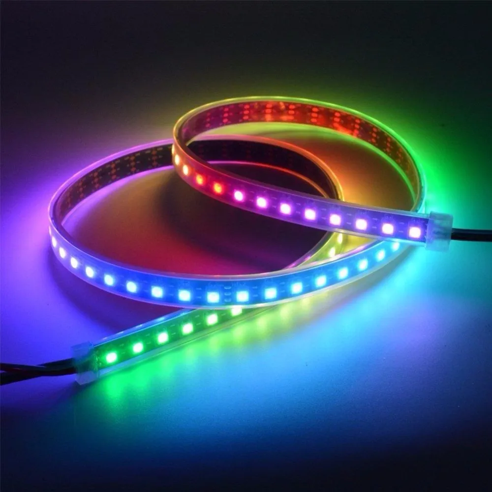 12 В высокой плотности адресуемый rgb ip67 светодиодные полосы света