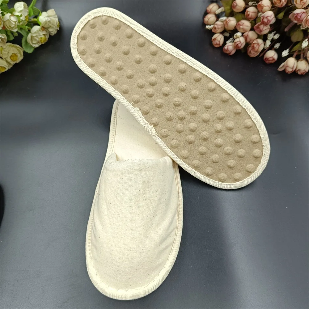 Disposable  Slippers Embroidery Eco-Friendly Indoor Washable Bathroom Room Hotel Slippers Wholesale SPA Slippers